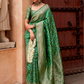 Banarasi P.V. Silk Saree with Exclusive Weaving Jaal Design - LaVante Fashion