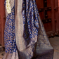 Banarasi P.V. Silk Saree with Exclusive Weaving Jaal Design - LaVante Fashion