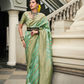 Banarasi P.V. Silk Saree with Exclusive Weaving Jaal Design - LaVante Fashion