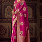 Banarasi Crepe Silk Saree with Zari Weaving Work