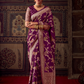 Banarasi Crepe Silk Saree with Zari Weaving Work