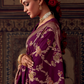 Banarasi Crepe Silk Saree with Zari Weaving Work