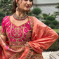 Traditional Banarasi Silk Bridal Lehenga with Zarkan and Cording Embellishments