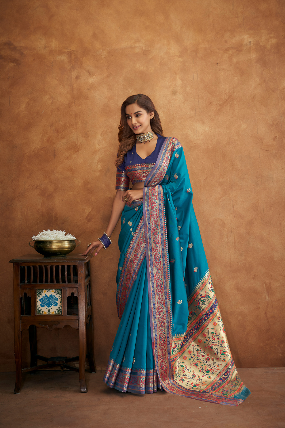 Golden Grace Soft Banarasi Silk Saree with Rich Pallu Design - LaVante Fashion