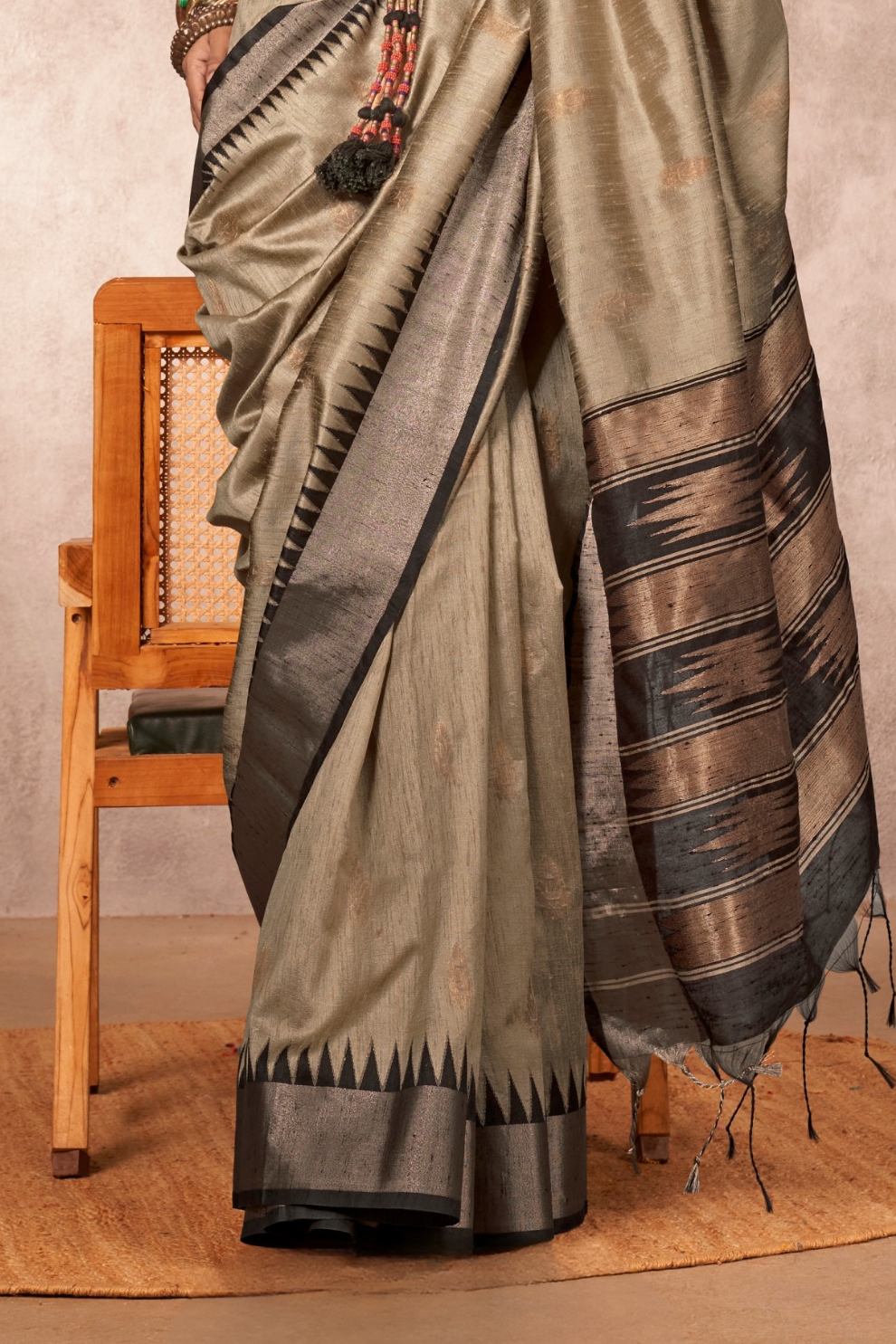 Bhagalpuri Handloom Silk Saree with Natural Weaving Elegance
