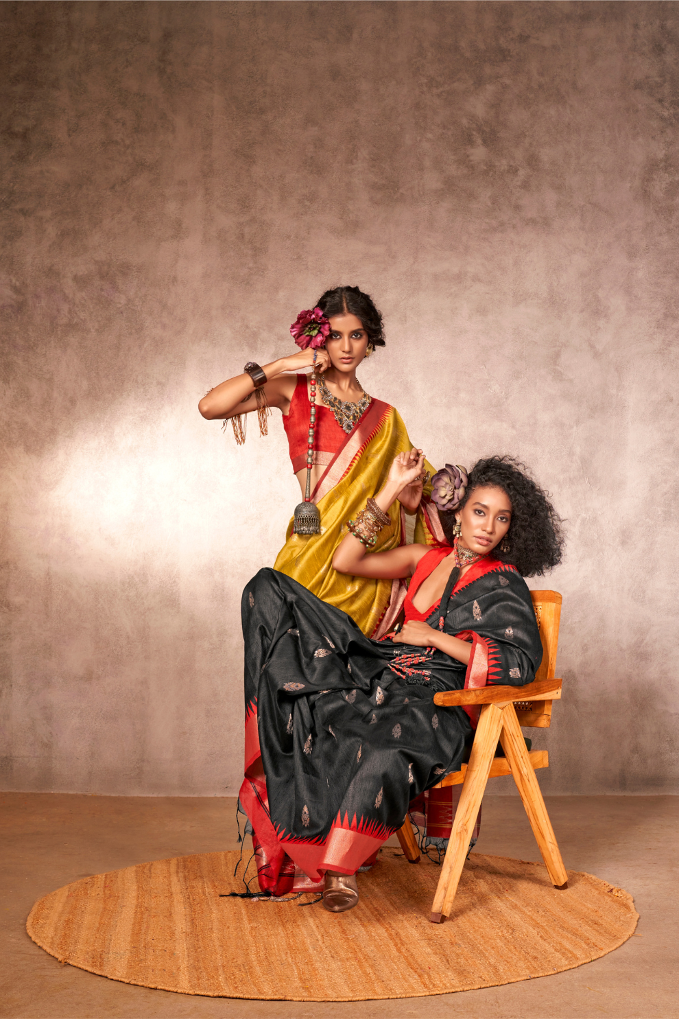 Bhagalpuri Handloom Silk Saree with Natural Weaving Elegance