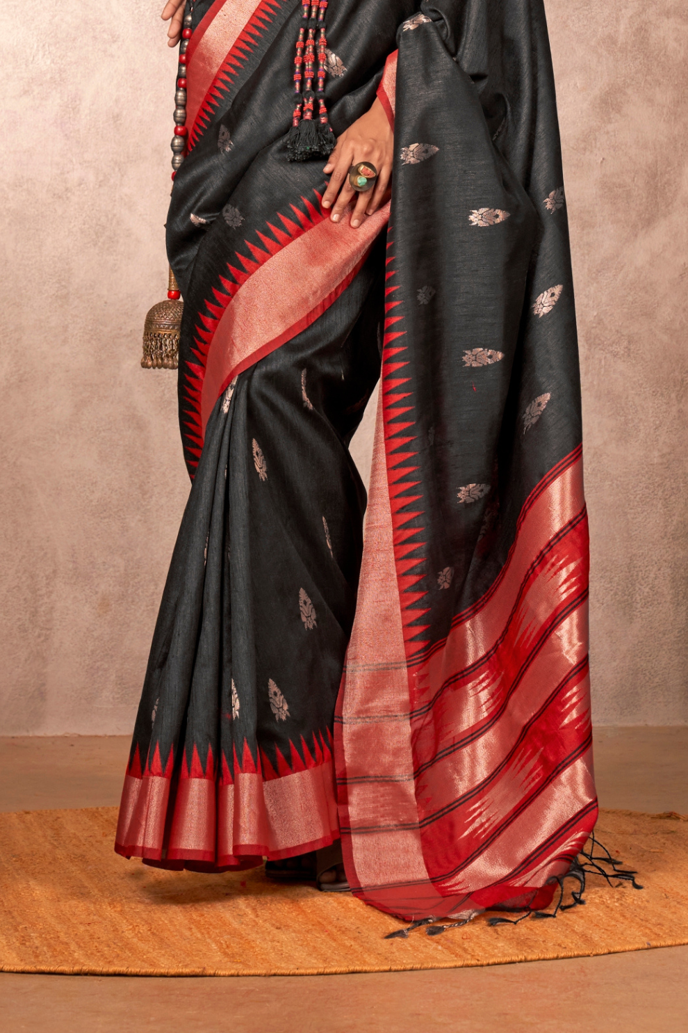 Bhagalpuri Handloom Silk Saree with Natural Weaving Elegance