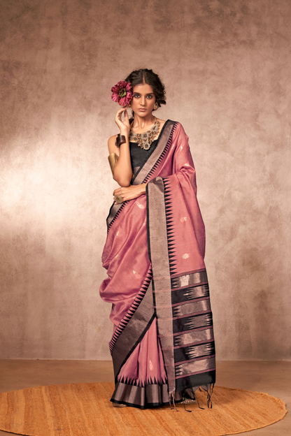 Bhagalpuri Handloom Silk Saree with Natural Weaving Elegance