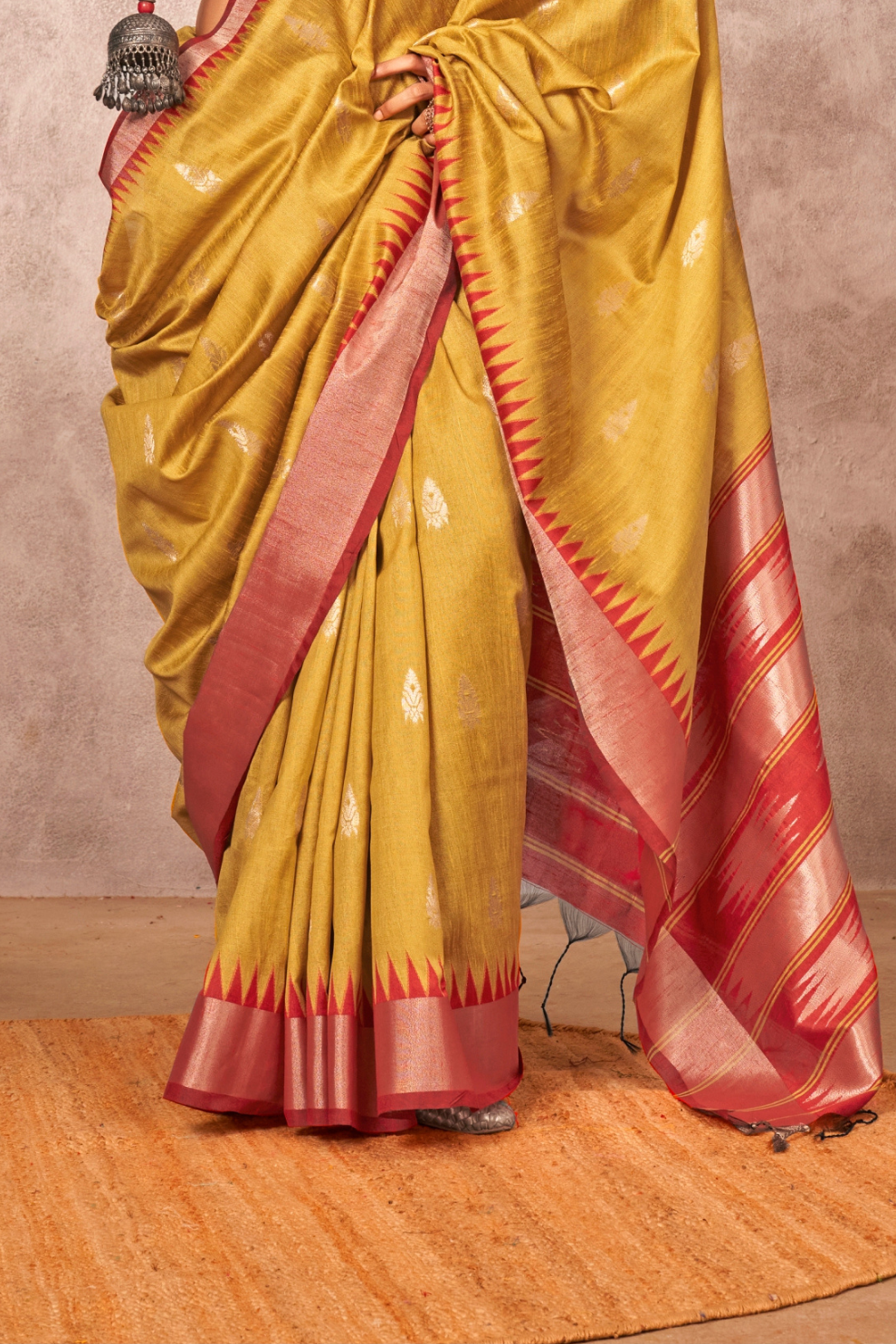 Bhagalpuri Handloom Silk Saree with Natural Weaving Elegance