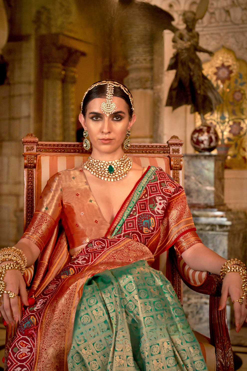 Banarasi Silk Saree with Royal Weaving and Rich Finish