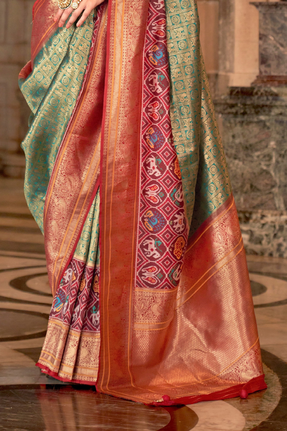 Banarasi Silk Saree with Royal Weaving and Rich Finish