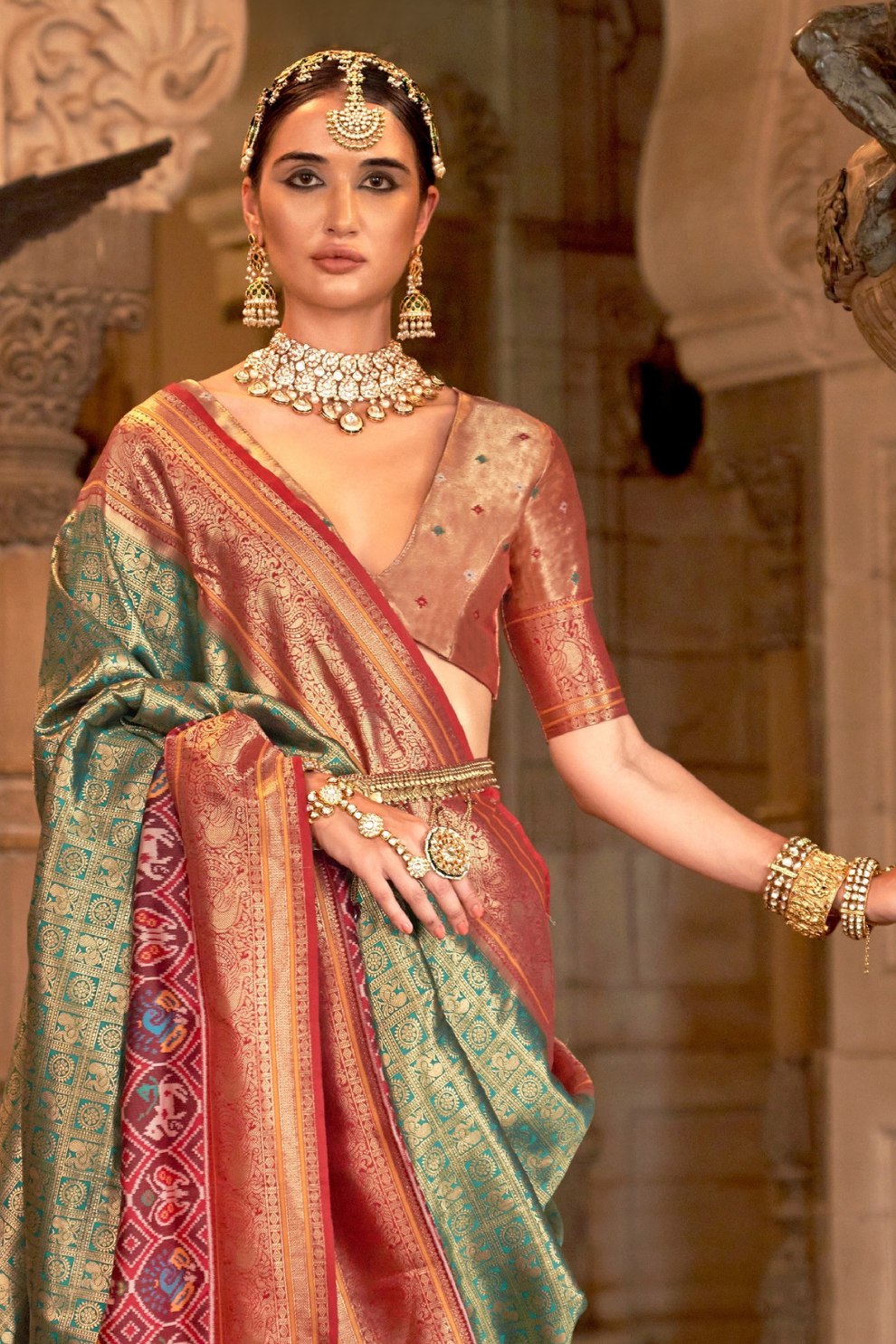 Banarasi Silk Saree with Royal Weaving and Rich Finish