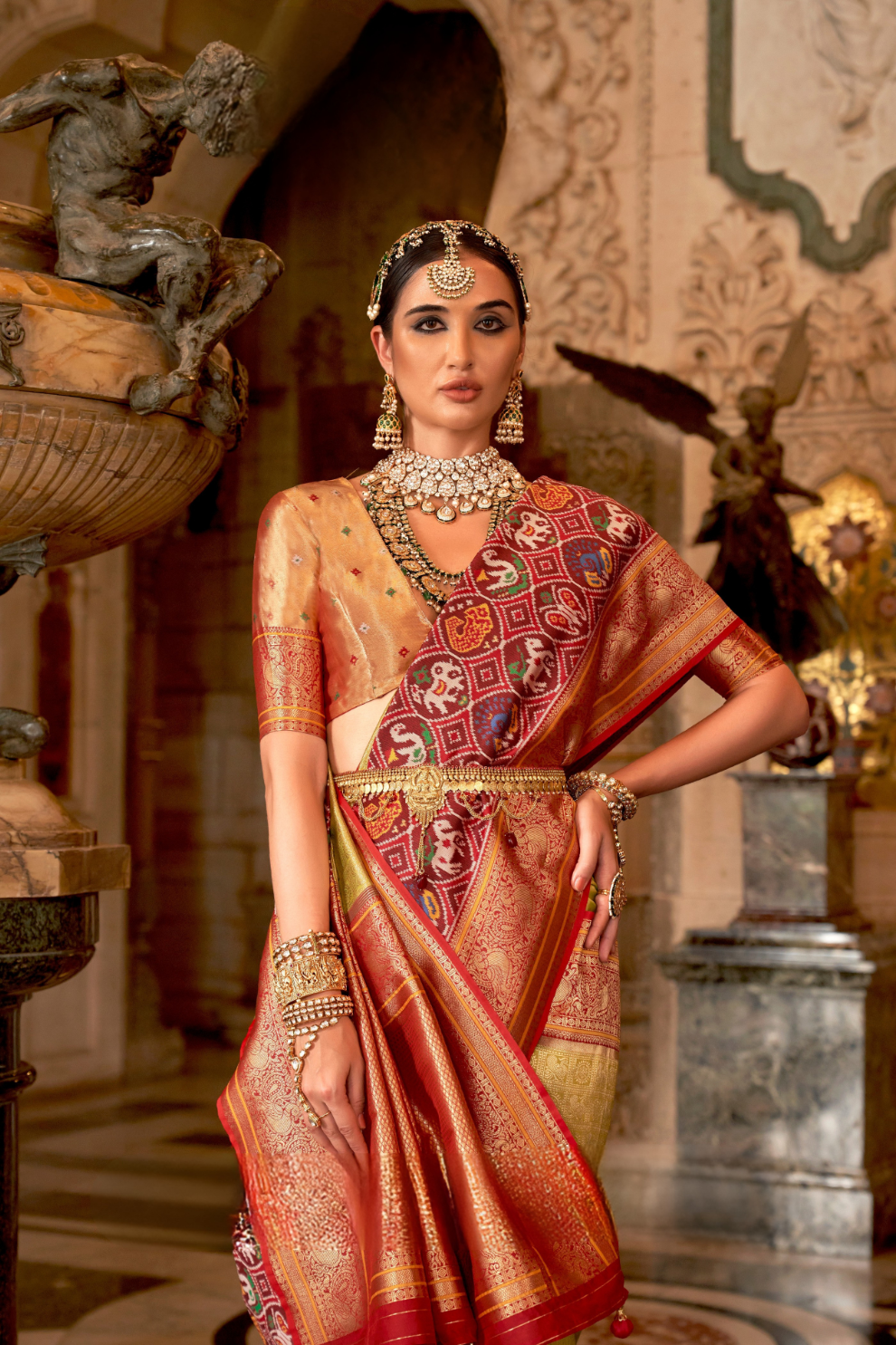 Banarasi Silk Saree with Royal Weaving and Rich Finish