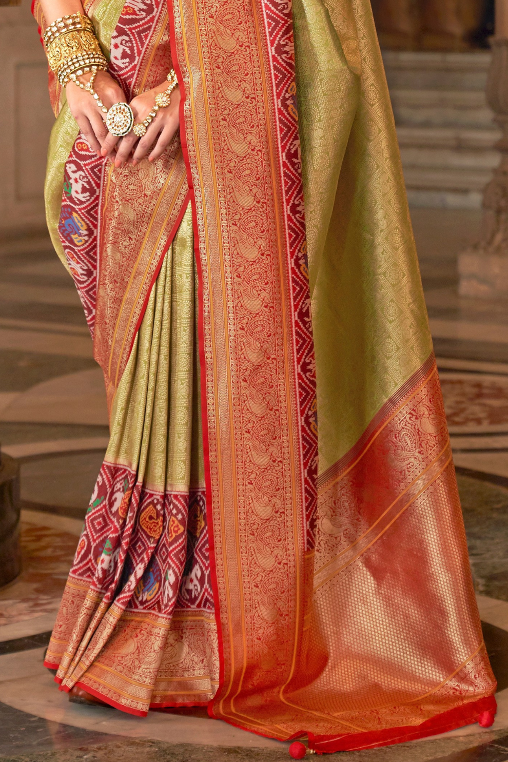 Banarasi Silk Saree with Royal Weaving and Rich Finish