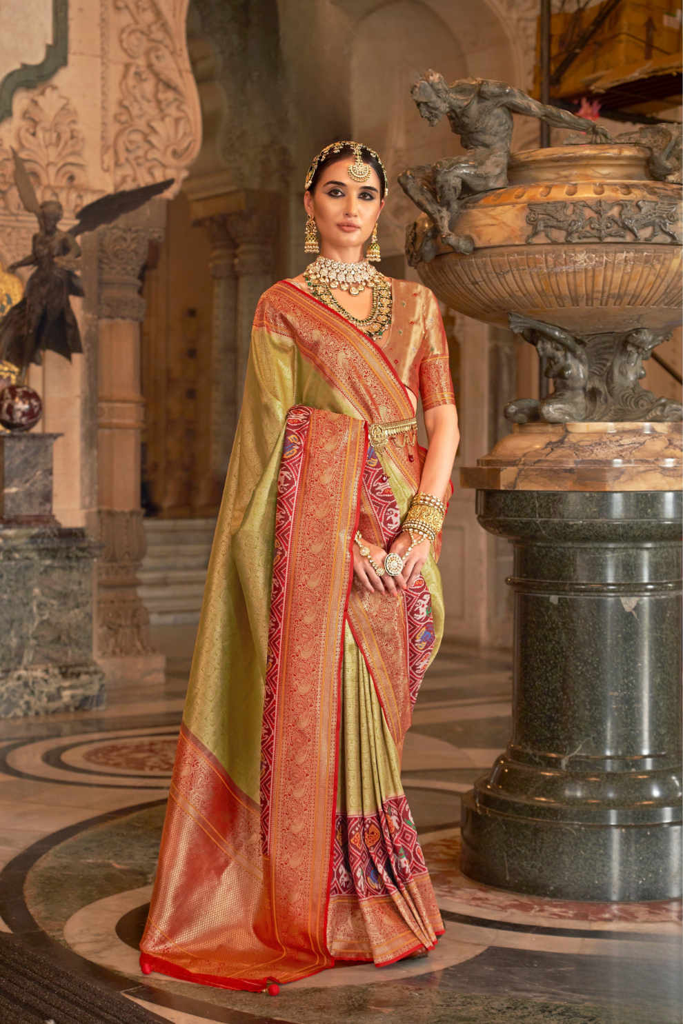 Banarasi Silk Saree with Royal Weaving and Rich Finish