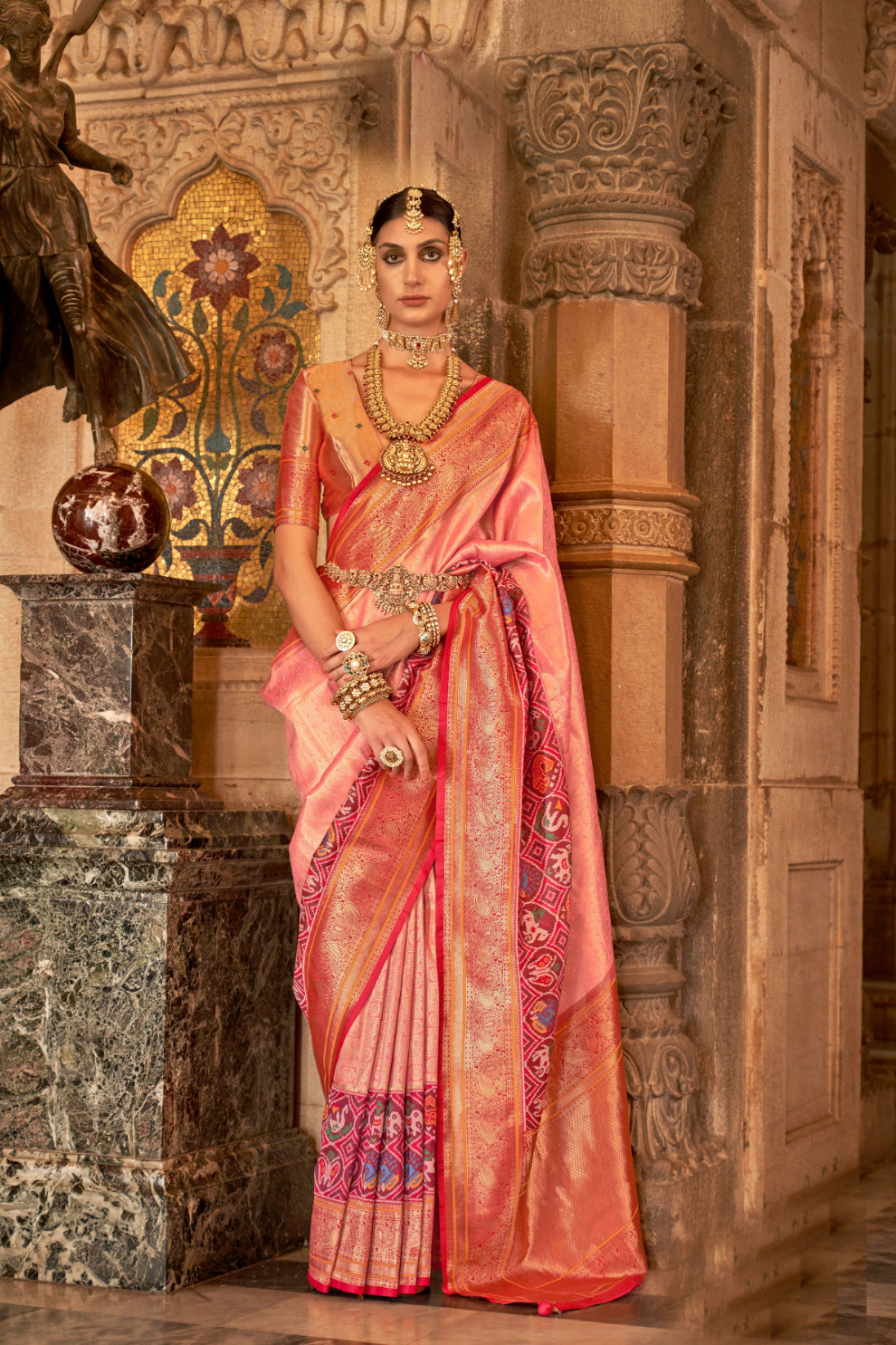 Banarasi Silk Saree with Royal Weaving and Rich Finish