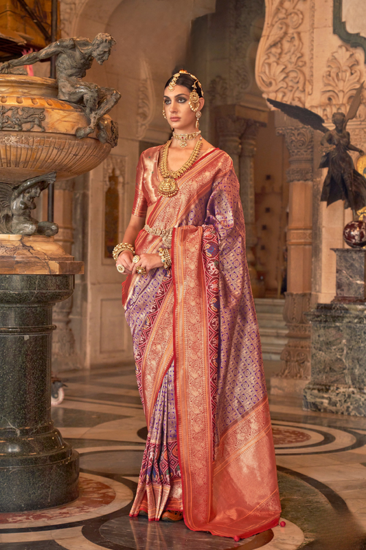 Banarasi Silk Saree with Royal Weaving and Rich Finish