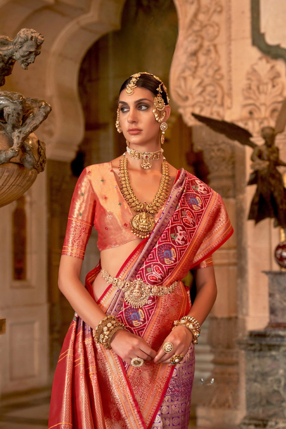 Banarasi Silk Saree with Royal Weaving and Rich Finish