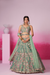 Bridal Net Moti And Sequins Embroidery Lehenga Choli Dupatta