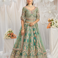 Elegant Bridal Net Lehenga with Gotapatti & Moti Work