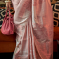 Elegant Art Silk Saree with Copper Zari Handloom Weaving