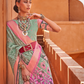 Graceful Patola Print Saree Set in Soft Cotton Silk Fabric