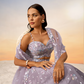 Chiffon Sequins And Thread Embroidery Lehenga Choli Dupatta