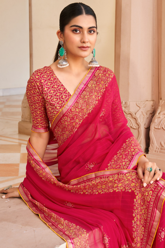 Suhana Silkweave Saree with Elegant Texture - LaVante Fashion