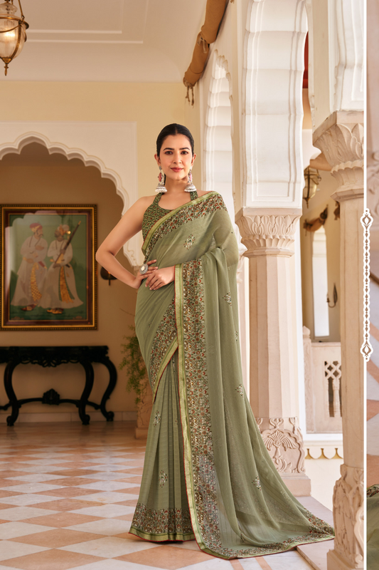 Suhana Silkweave Saree with Elegant Texture - LaVante Fashion