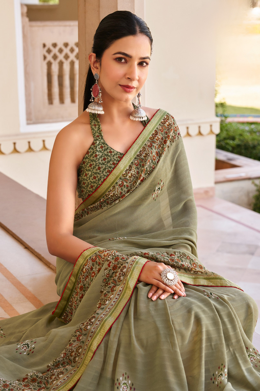 Suhana Silkweave Saree with Elegant Texture - LaVante Fashion