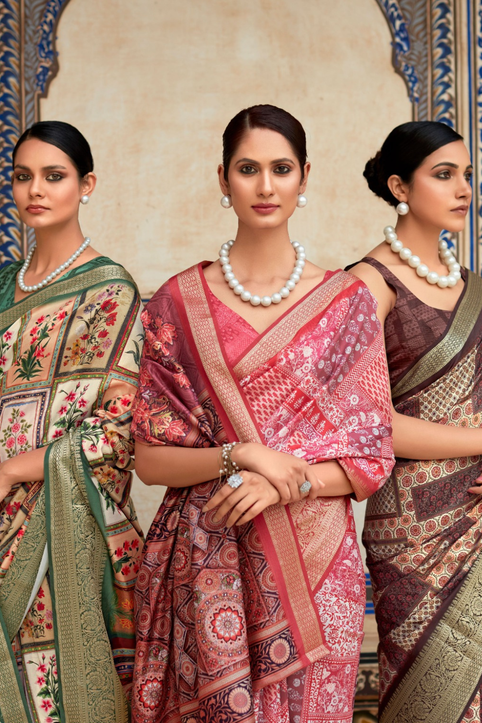 Dola Viscose Saree with Topclass Print - LaVante Fashion