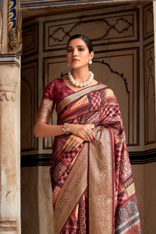 Dola Viscose Saree with Topclass Print - LaVante Fashion