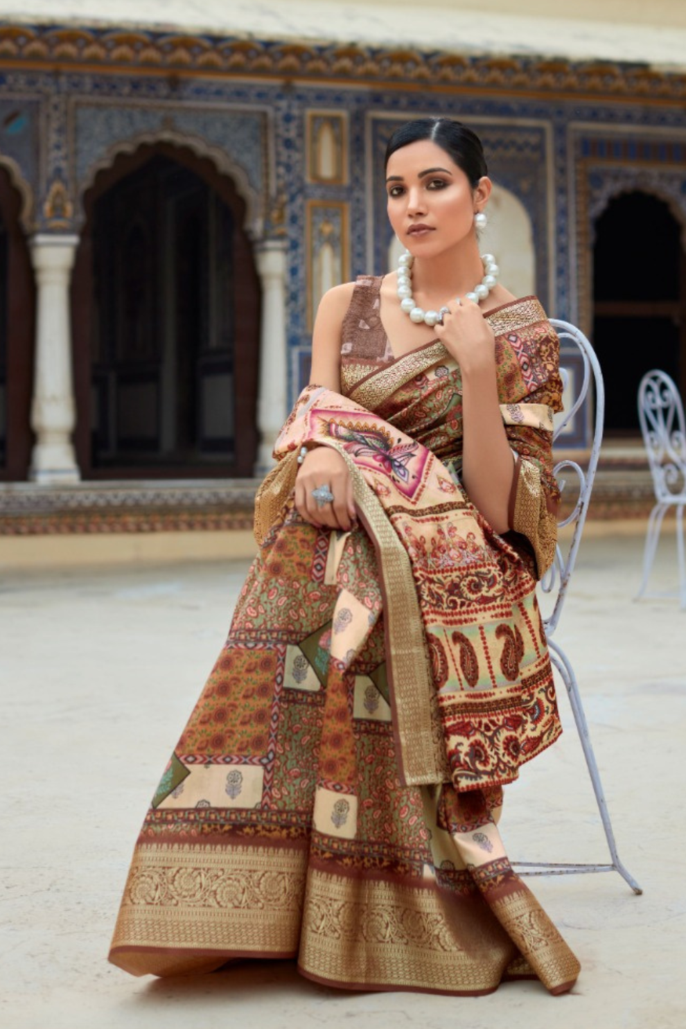 Dola Viscose Saree with Topclass Print - LaVante Fashion