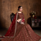 Elegant Dori, Badla & Sequins Embroidered Lehenga Set