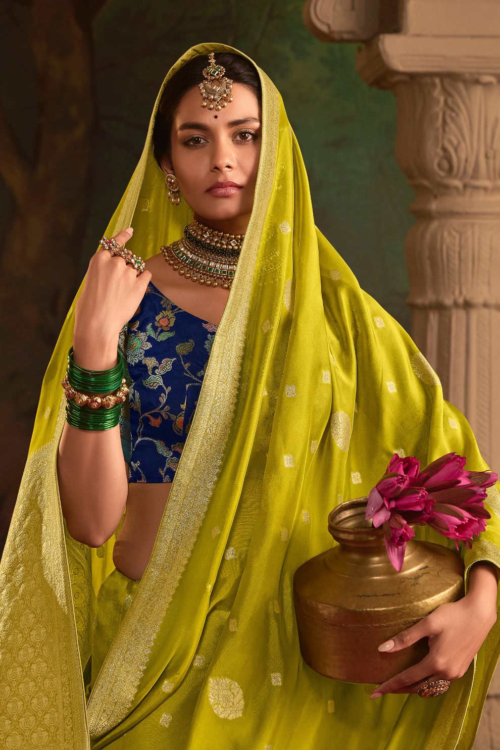 Dola Silk Designer Saree with Heavy Zari Weaving Elegance