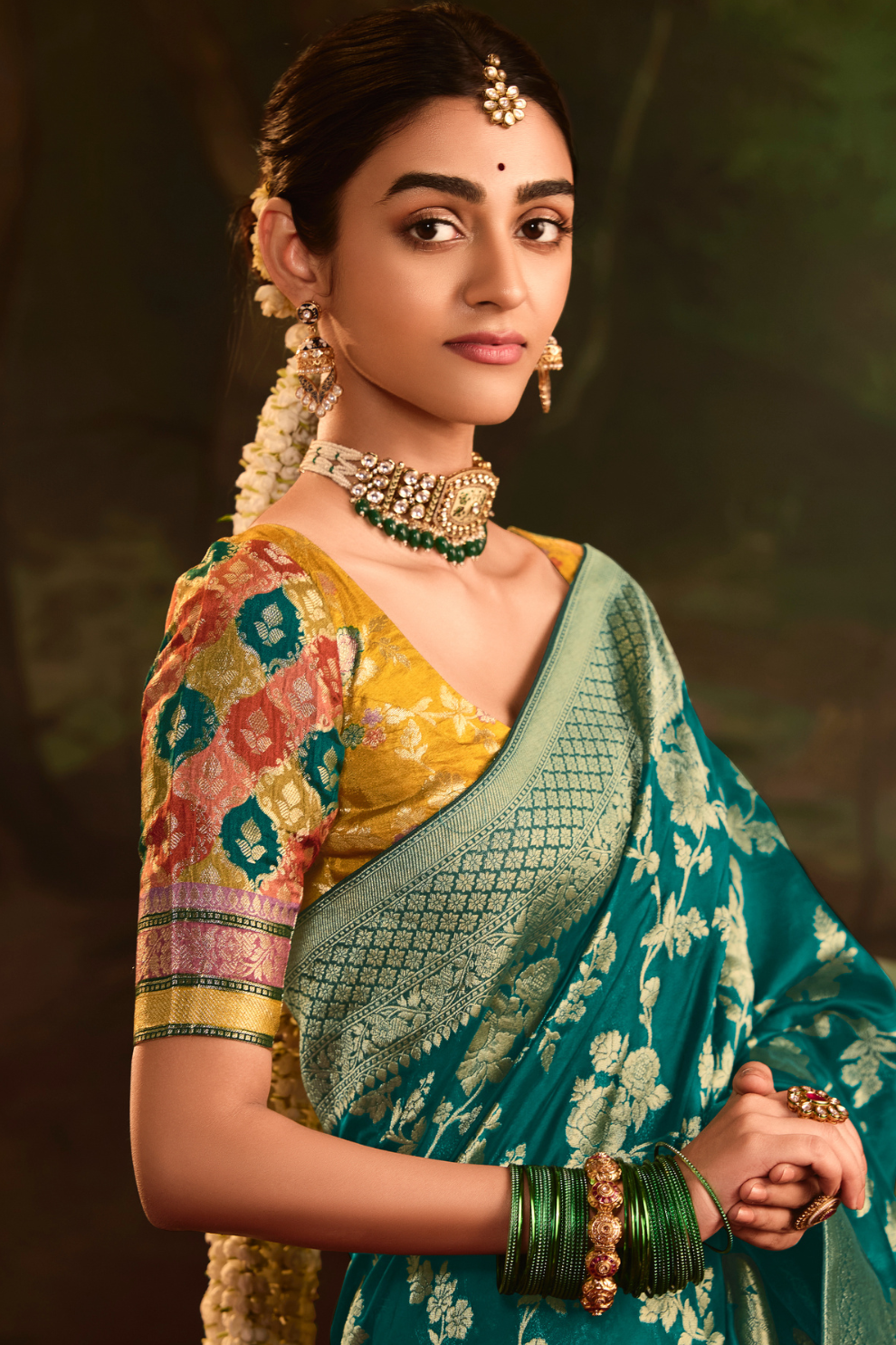 Dola Silk Designer Saree with Heavy Zari Weaving Elegance