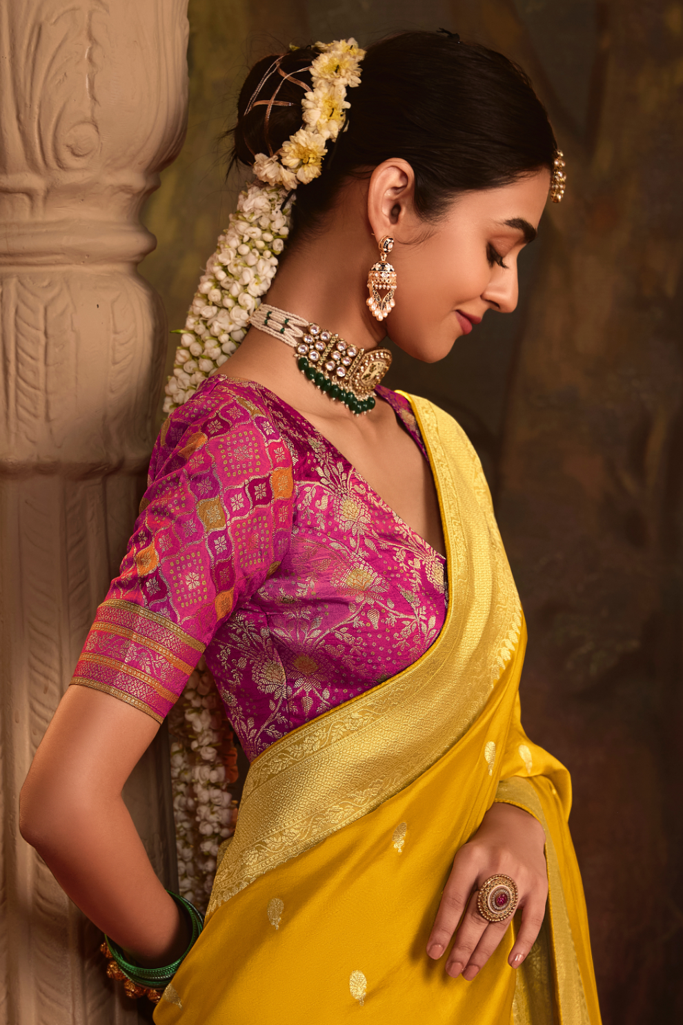 Dola Silk Designer Saree with Heavy Zari Weaving Elegance