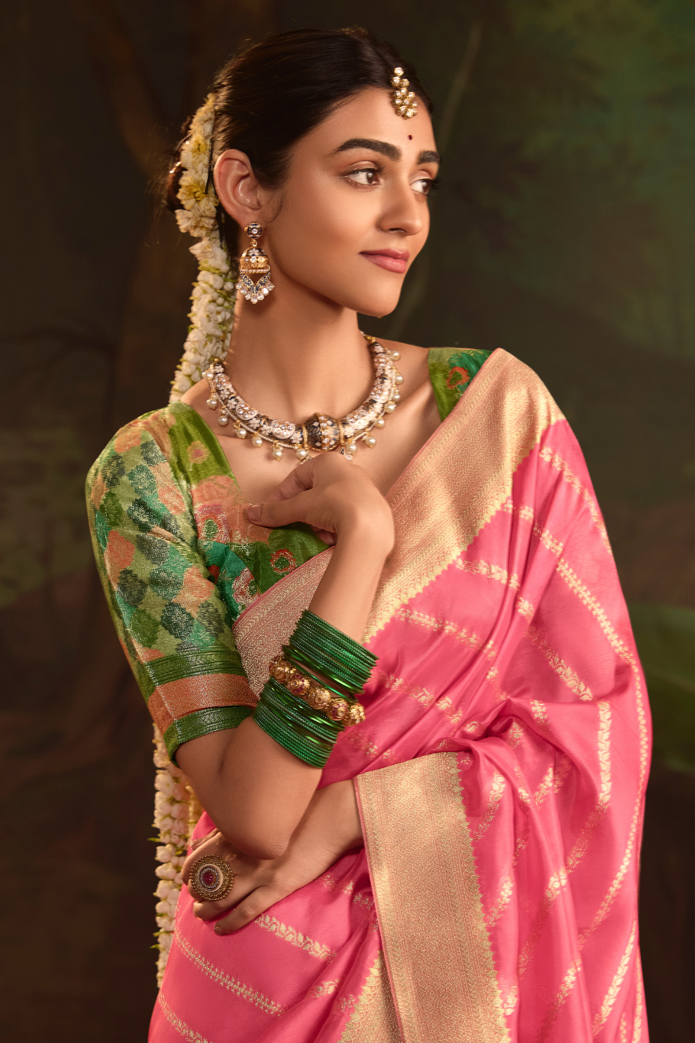 Dola Silk Designer Saree with Heavy Zari Weaving Elegance