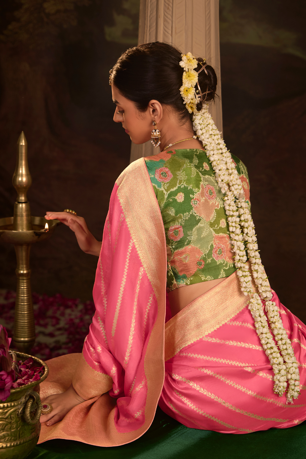 Dola Silk Designer Saree with Heavy Zari Weaving Elegance
