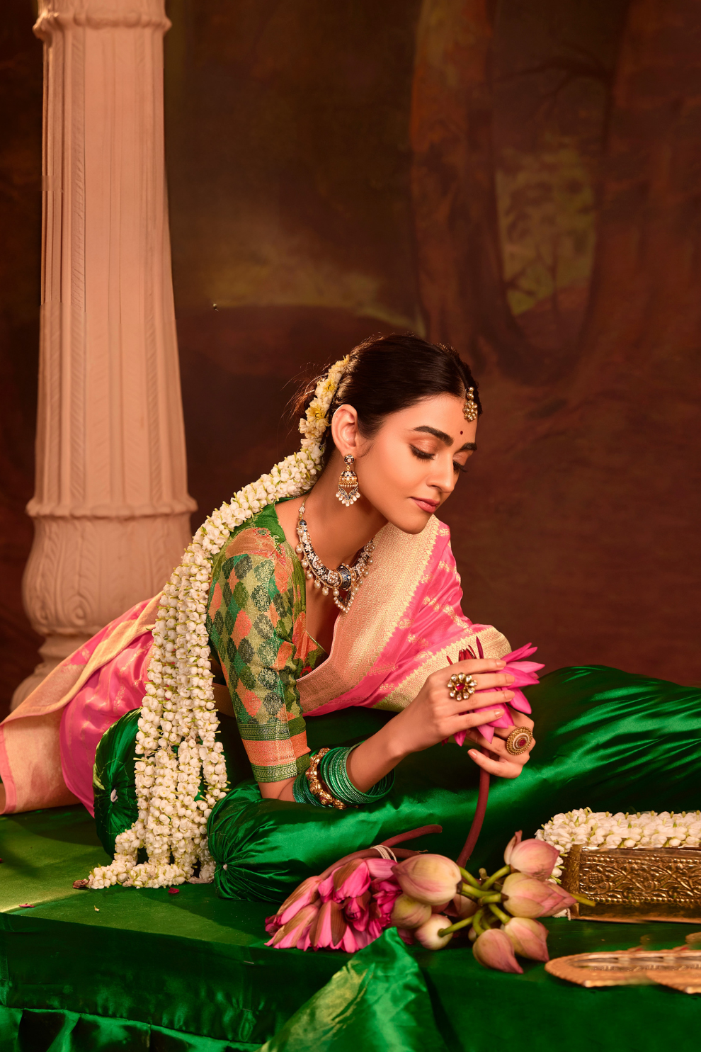 Dola Silk Designer Saree with Heavy Zari Weaving Elegance