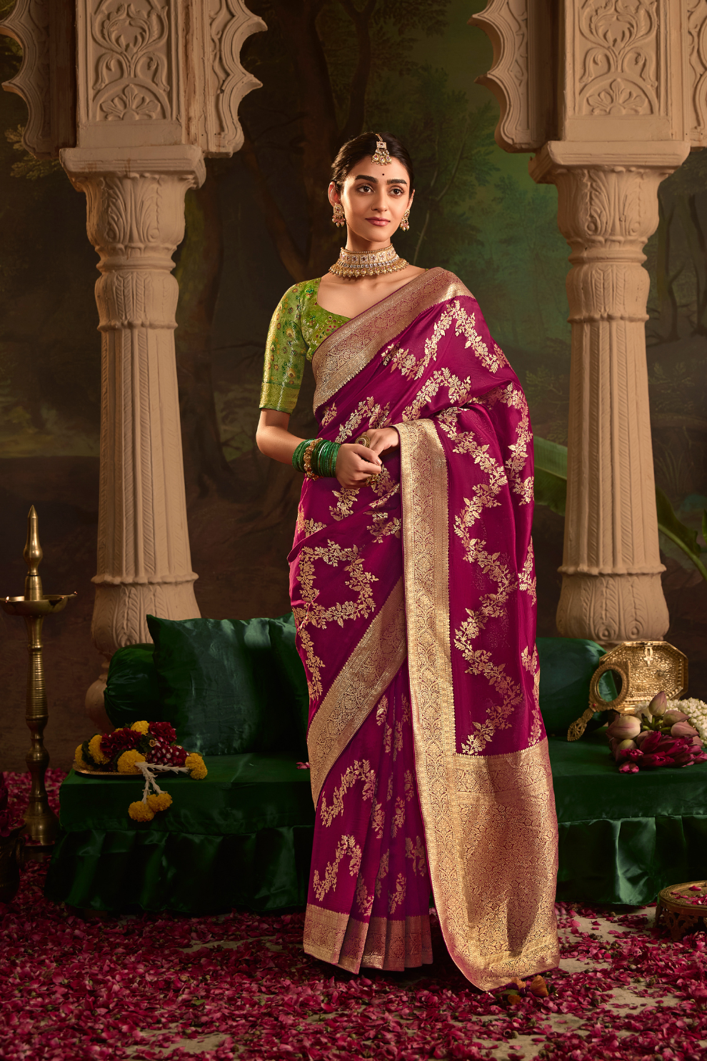 Dola Silk Designer Saree with Heavy Zari Weaving Elegance