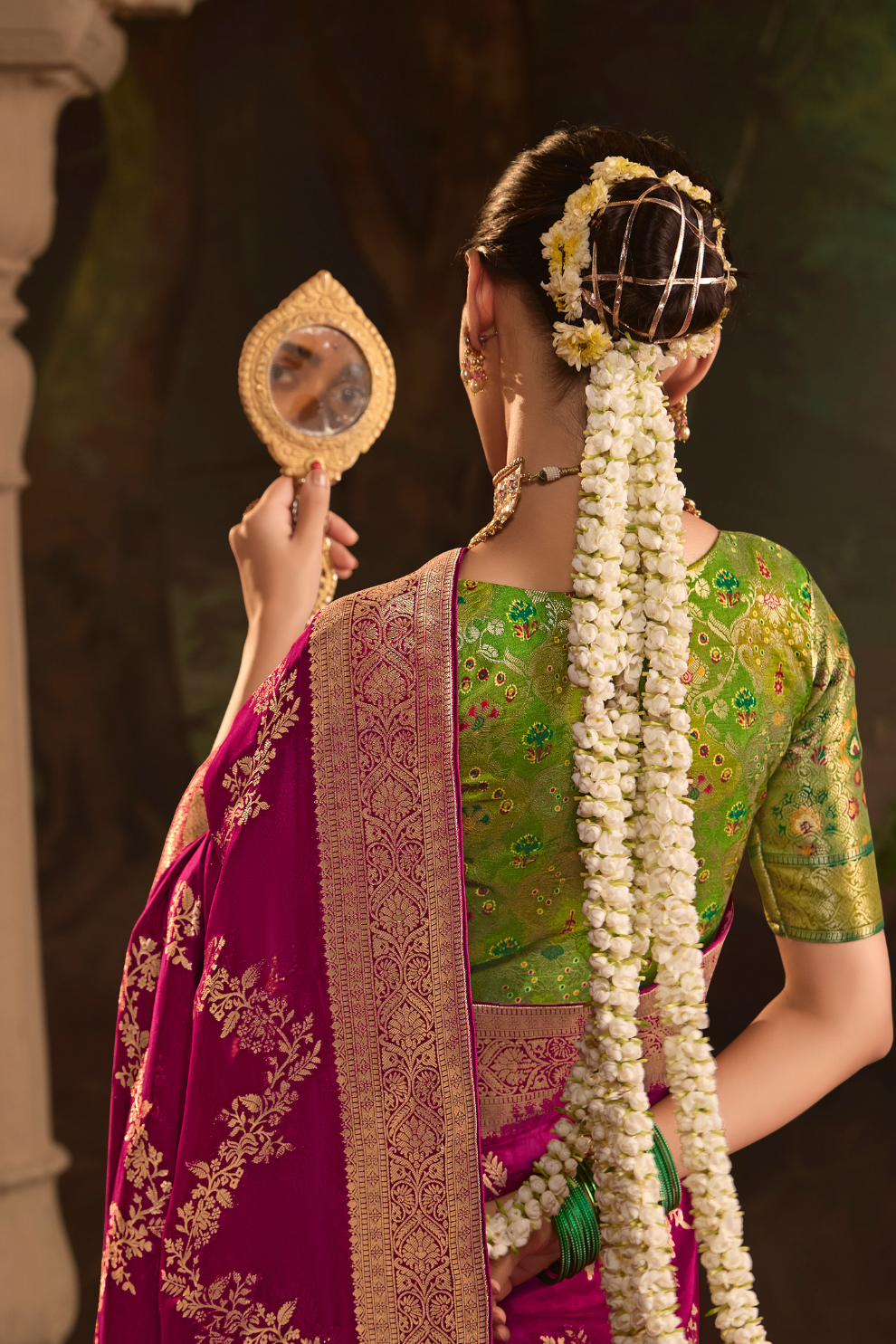 Dola Silk Designer Saree with Heavy Zari Weaving Elegance