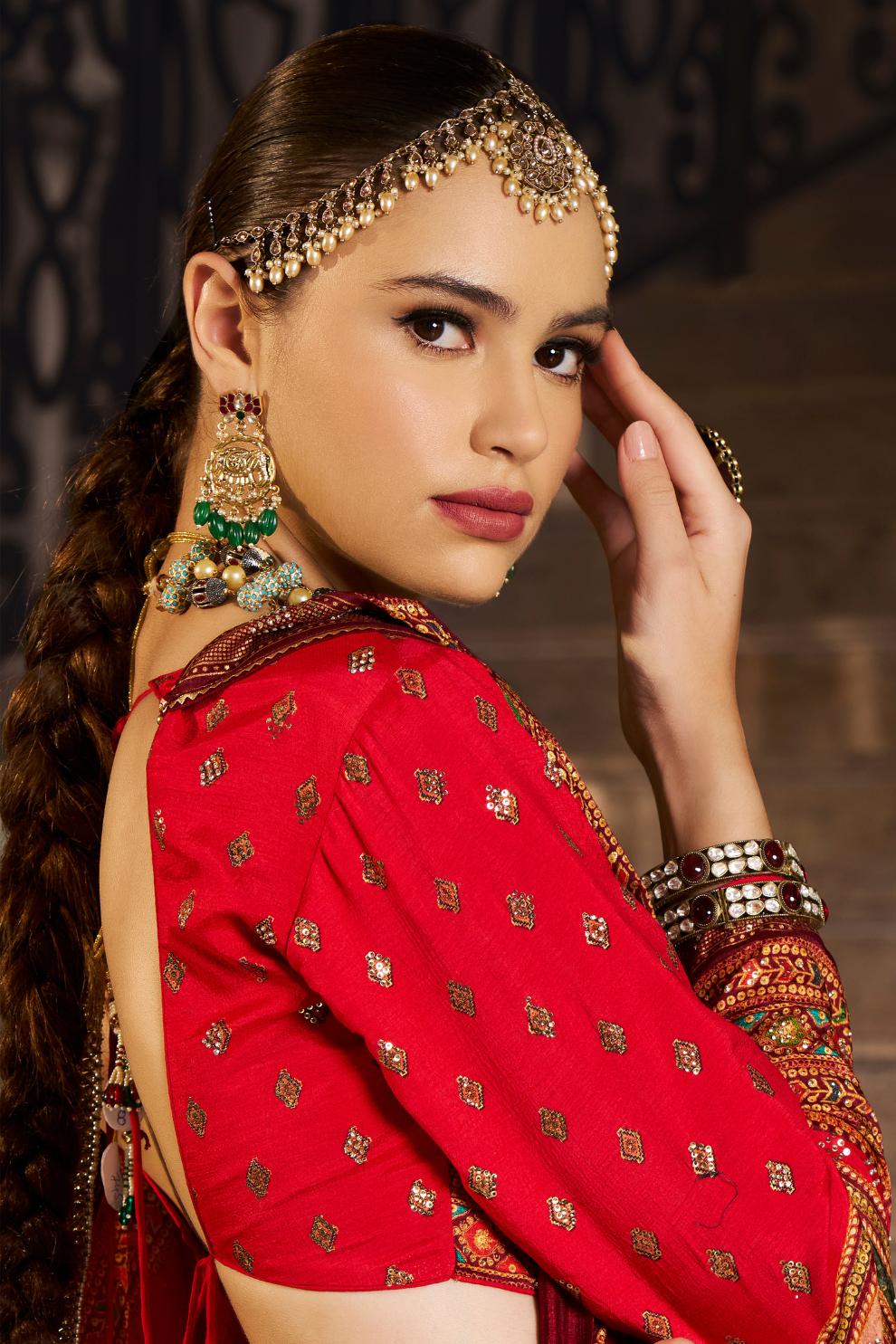 Reverie Banarasi Silk Lehenga with Exquisite Embroidery - LaVante Fashion