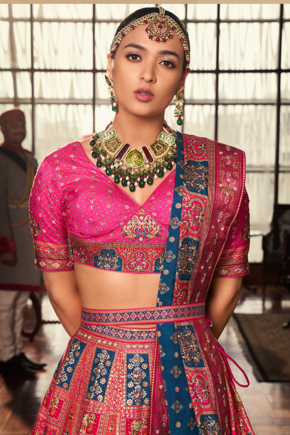 Reverie Banarasi Silk Lehenga with Exquisite Embroidery - LaVante Fashion