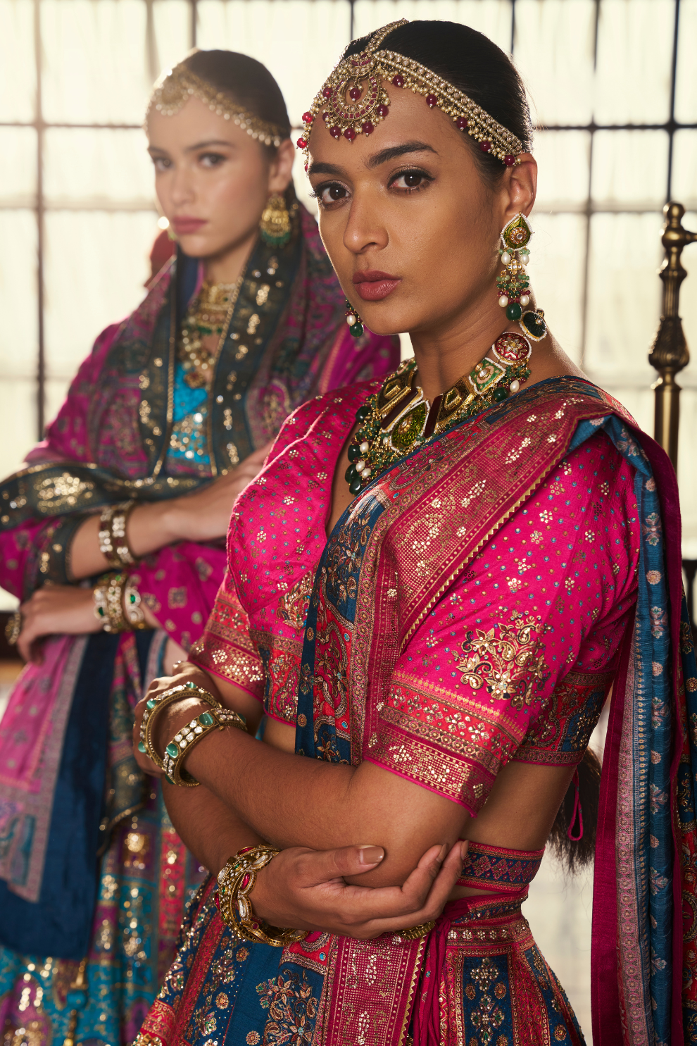 Reverie Banarasi Silk Lehenga with Exquisite Embroidery - LaVante Fashion