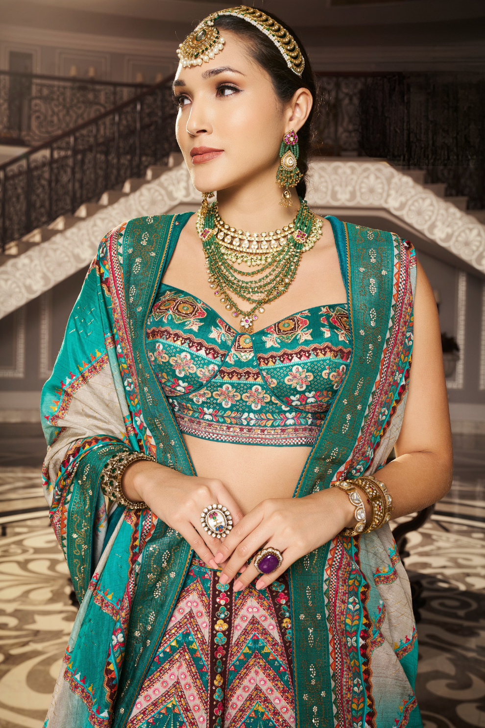 Reverie Banarasi Silk Lehenga with Exquisite Embroidery - LaVante Fashion