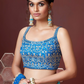 Chiffon Lehenga Choli with Embroidery and Sparkling Embellishments