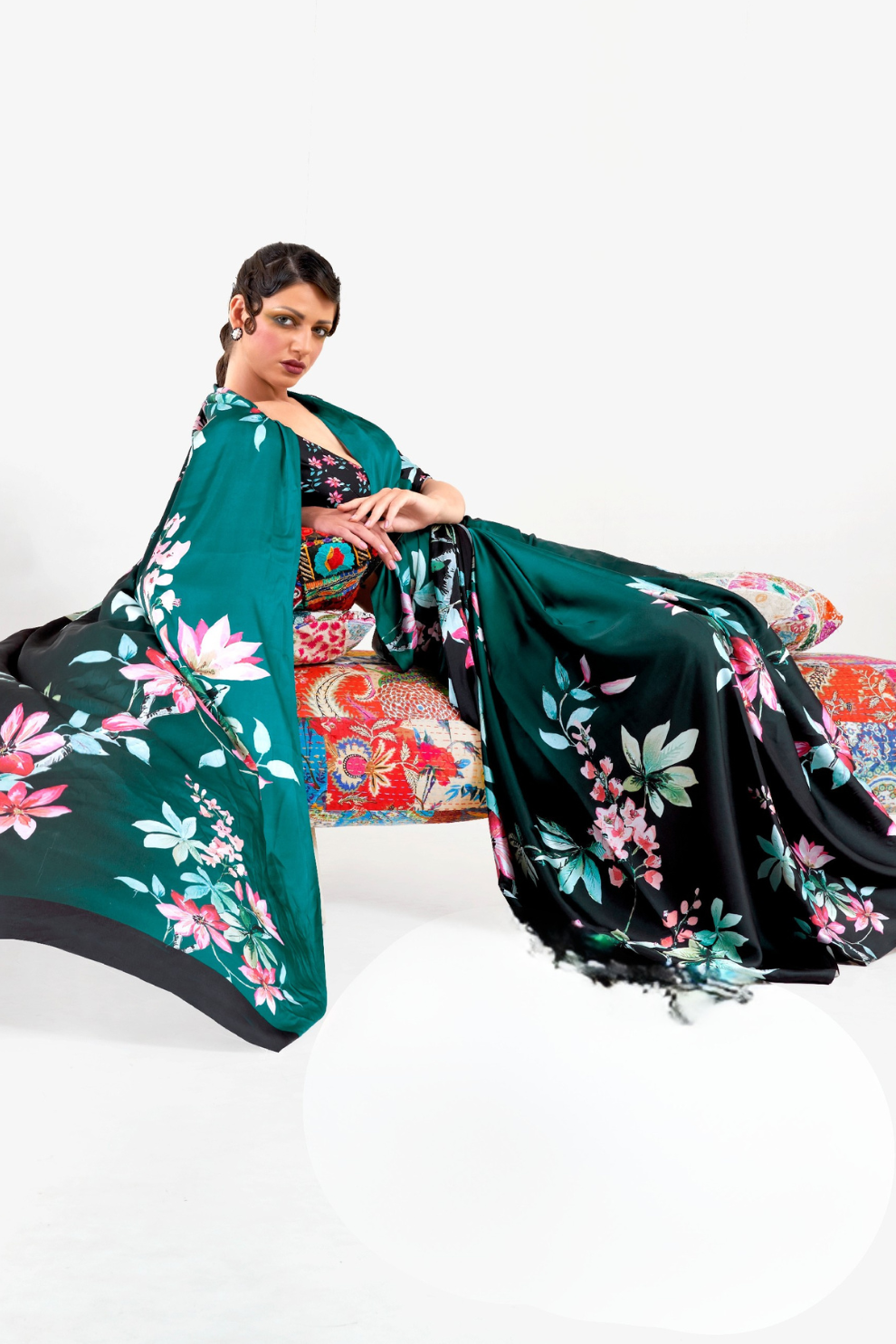 Casual Wear Satin Silk Saree with Smooth Finish