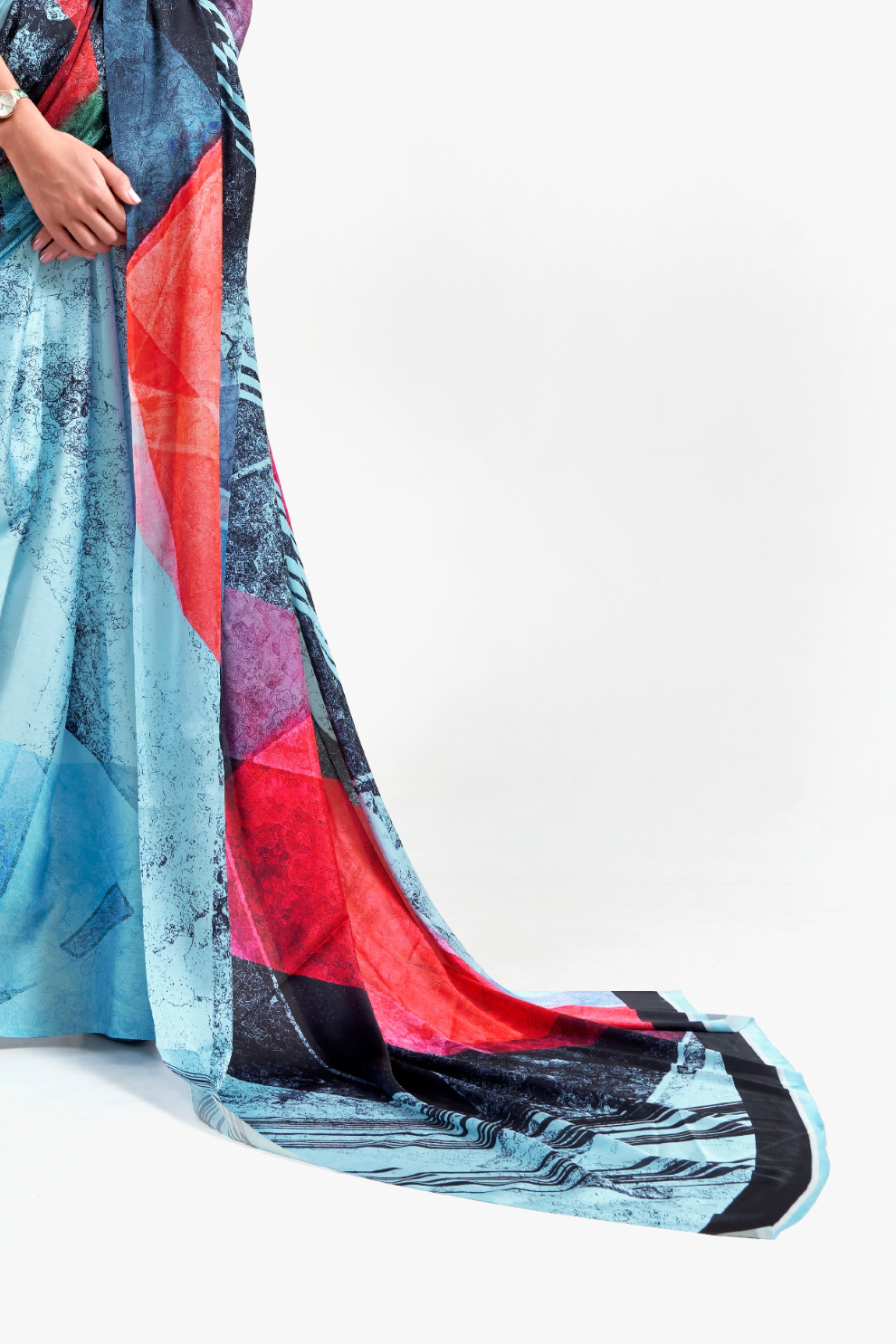 Casual Wear Satin Silk Saree with Smooth Finish