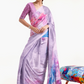 Casual Wear Satin Silk Saree with Smooth Finish